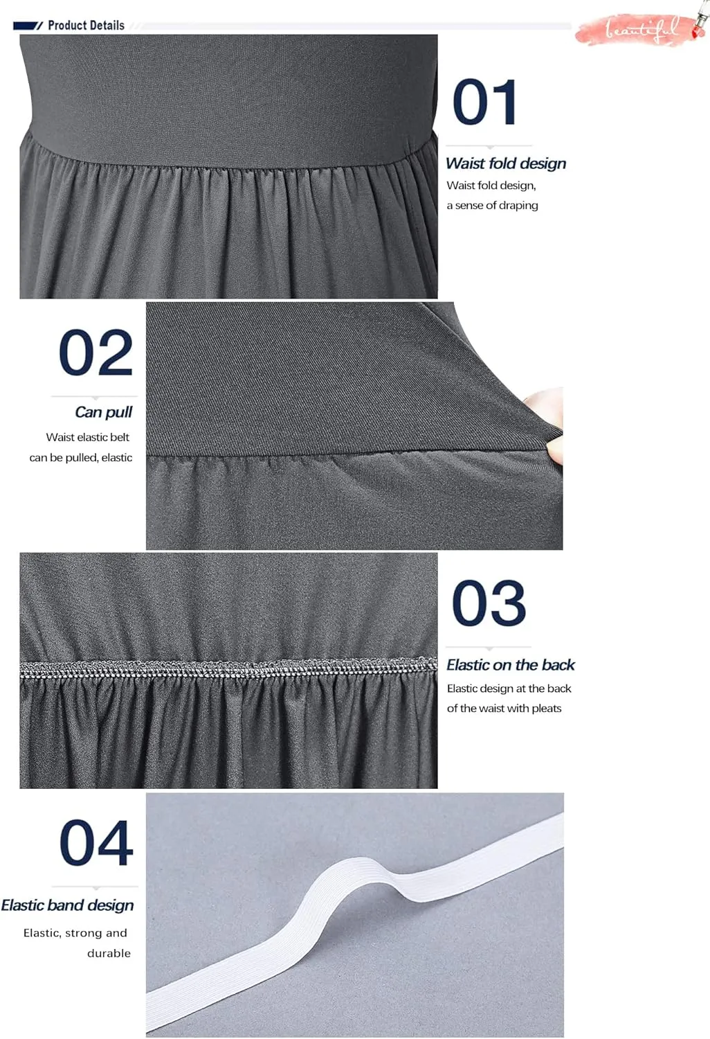 AUSELILY Women's Long Sleeve Dress Loose Plain Long Casual Maxi Dresses with Pockets 2025 New