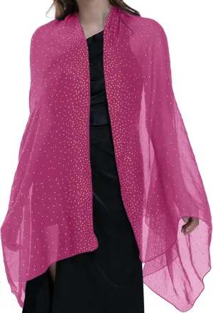 BANETTETA Starry Night Shawls and Wraps for Evening Dresses, Shiny Scarf for Womens Formal Wear