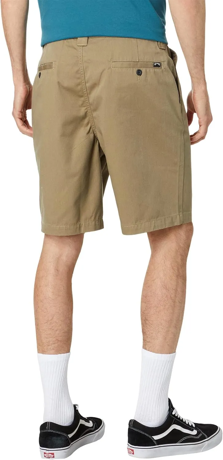 Billabong Men's Carter Relaxed Fit 21" Chino Workwear Shorts