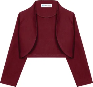 BOLEROSE Girls 3/4 Sleeve Childrens Kids Bolero