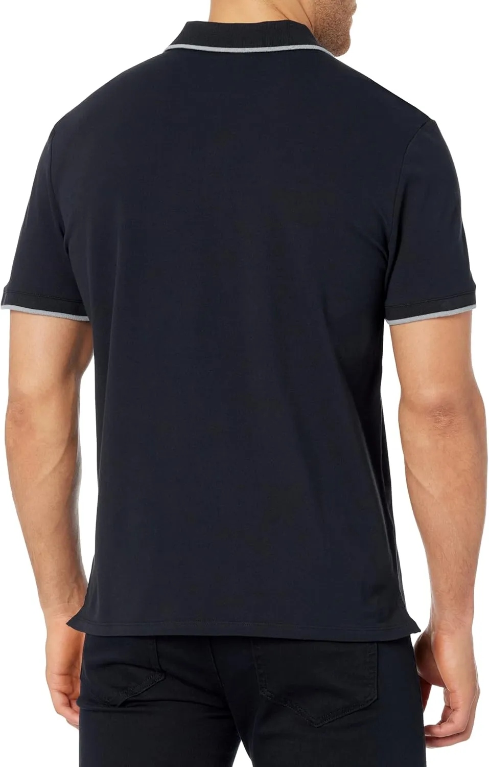 Calvin Klein Men's Stretch Pique Solid Tipped Polo
