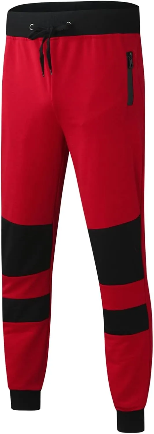 Cargo Pants for Men Relaxed Fit Heavyweight Fleece Cargo Sweatpant Stretch Elastic Waist Jogger Sport Pant Drawstring