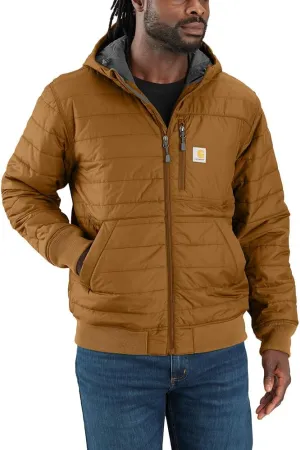 Carhartt Men's Rain Defender Relaxed Fit Lightweight Insulated Hooded Jacket