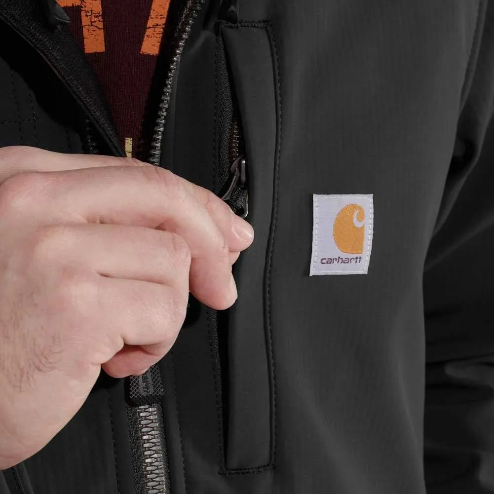 Carhartt Men's Rain Defender Relaxed Fit Midweight Softshell Hooded Jacket
