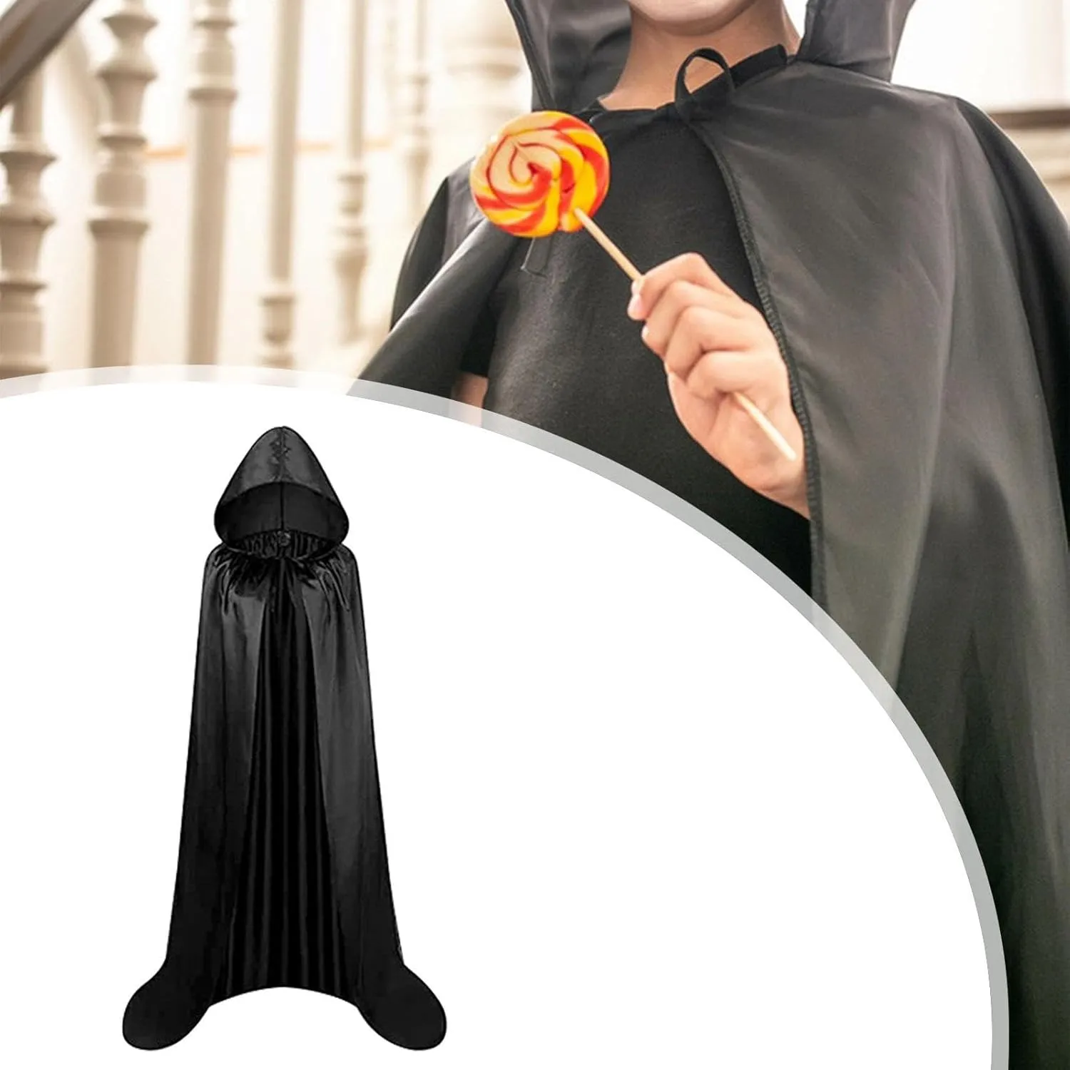 Cloak with Hood for Kids Halloween Events and Photography