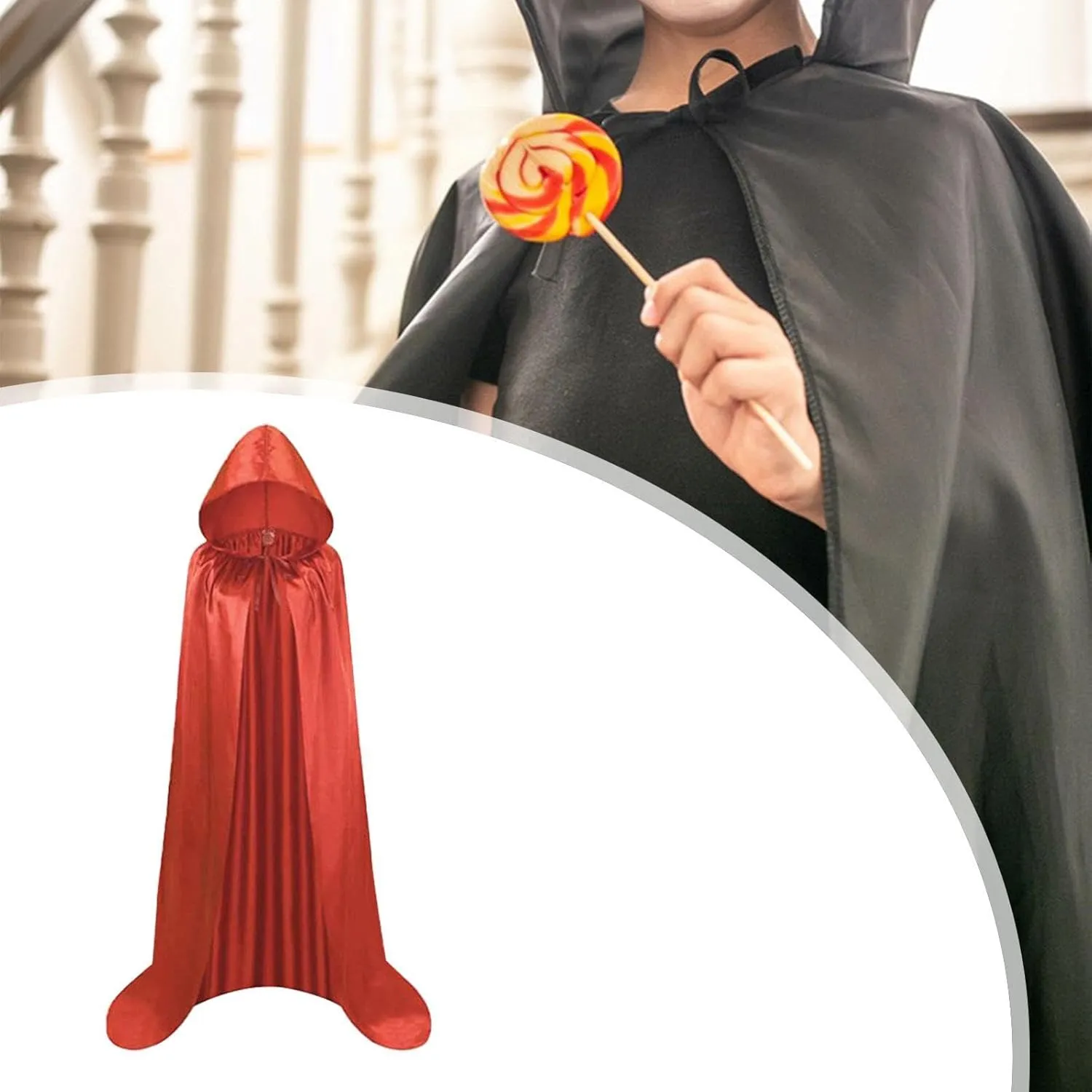 Cloak with Hood for Kids Halloween Events and Photography