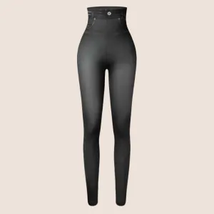 Denim Print Compression Leggings  Stylish Look with Stretch Fabric