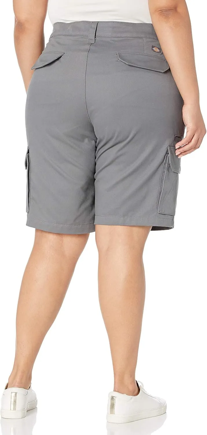 Dickies Women's Plus Sized Stretch Cargo 11 Relaxed Short