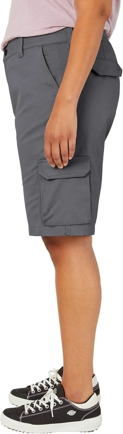 Dickies Women's Plus Sized Stretch Cargo 11 Relaxed Short