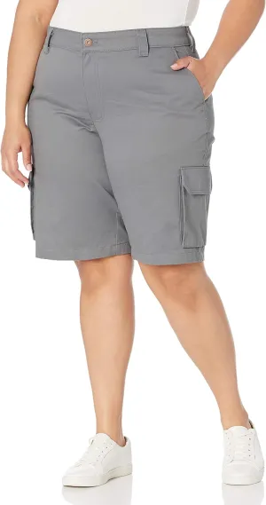 Dickies Women's Plus Sized Stretch Cargo 11 Relaxed Short