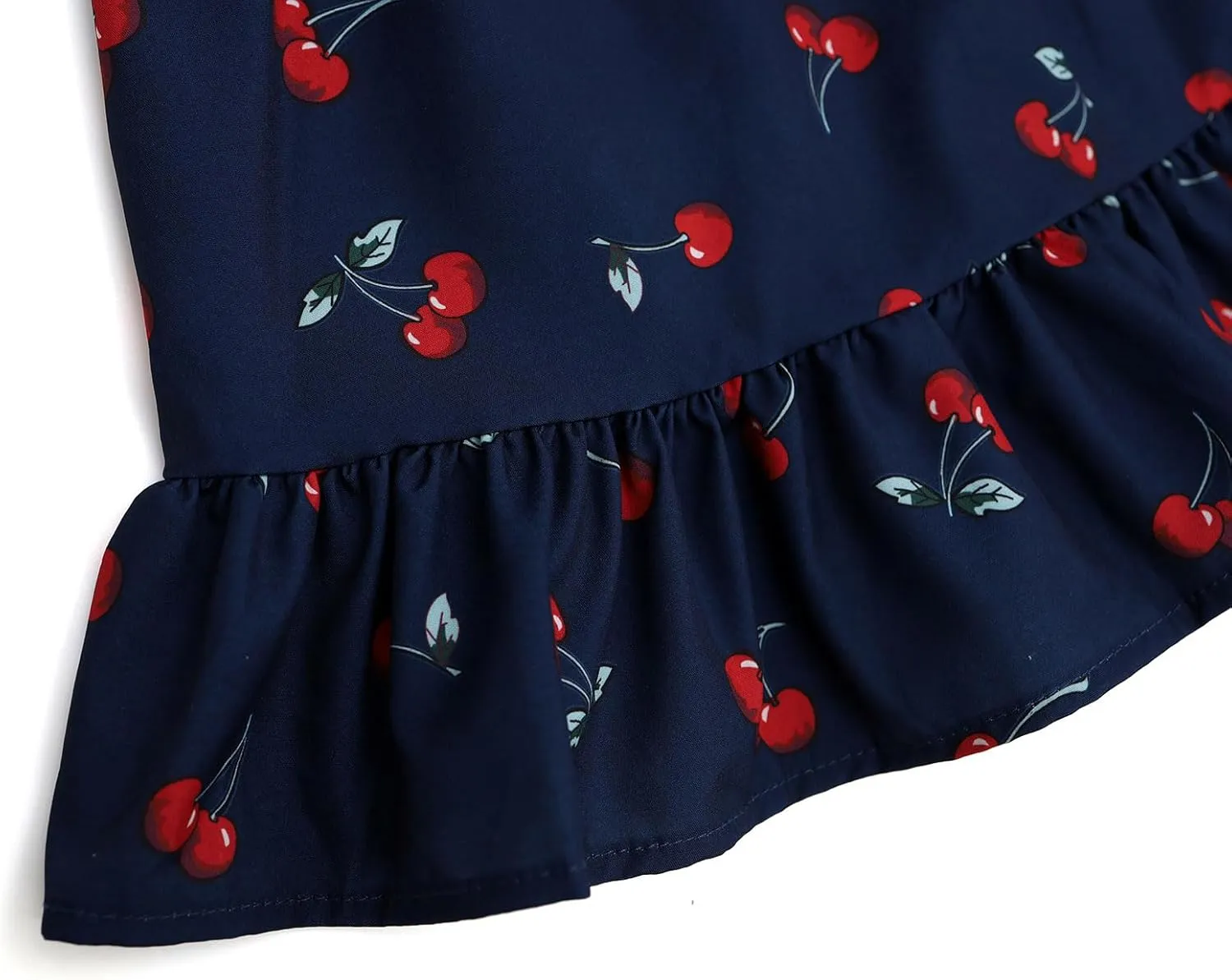 Dutebare Toddler Girls Swing Dress Linen Backless Tie Back Ruffle Hem Kid Casual Beach Dresses