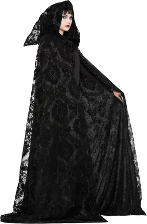 Forum Novelties Unisex Adults Witch and Wizard Midnight Cloak Costume Accessory, Black, Standard US