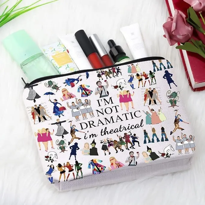 GJTIM Musical Gift Theatre Bag I'm Not Dramatic I'm Theatrical Musical Theatre Gift Zipper Pouch