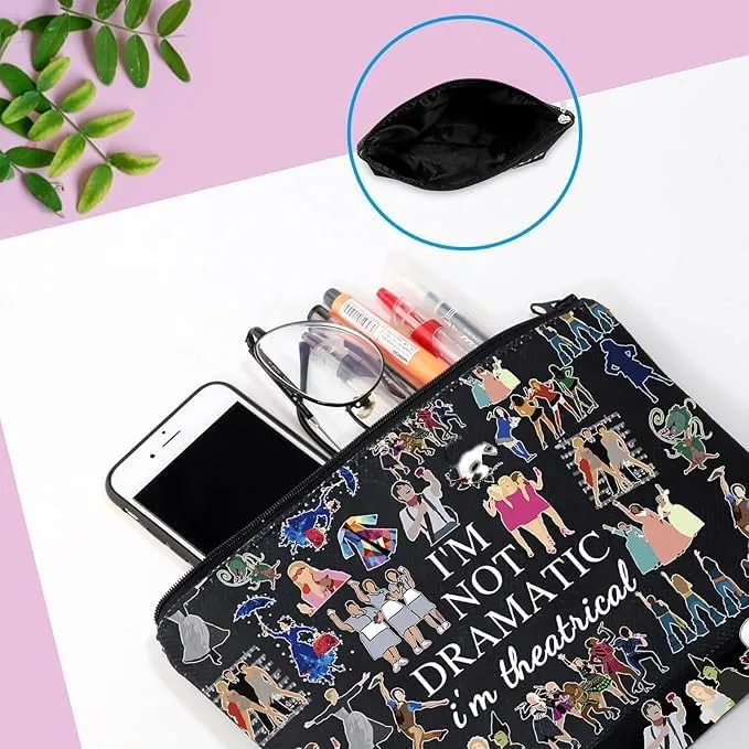 GJTIM Musical Gift Theatre Bag I'm Not Dramatic I'm Theatrical Musical Theatre Gift Zipper Pouch