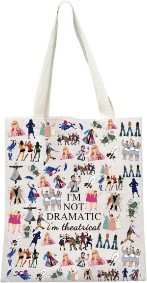GJTIM Musical Gift Theatre Bag I'm Not Dramatic I'm Theatrical Musical Theatre Gift Zipper Pouch