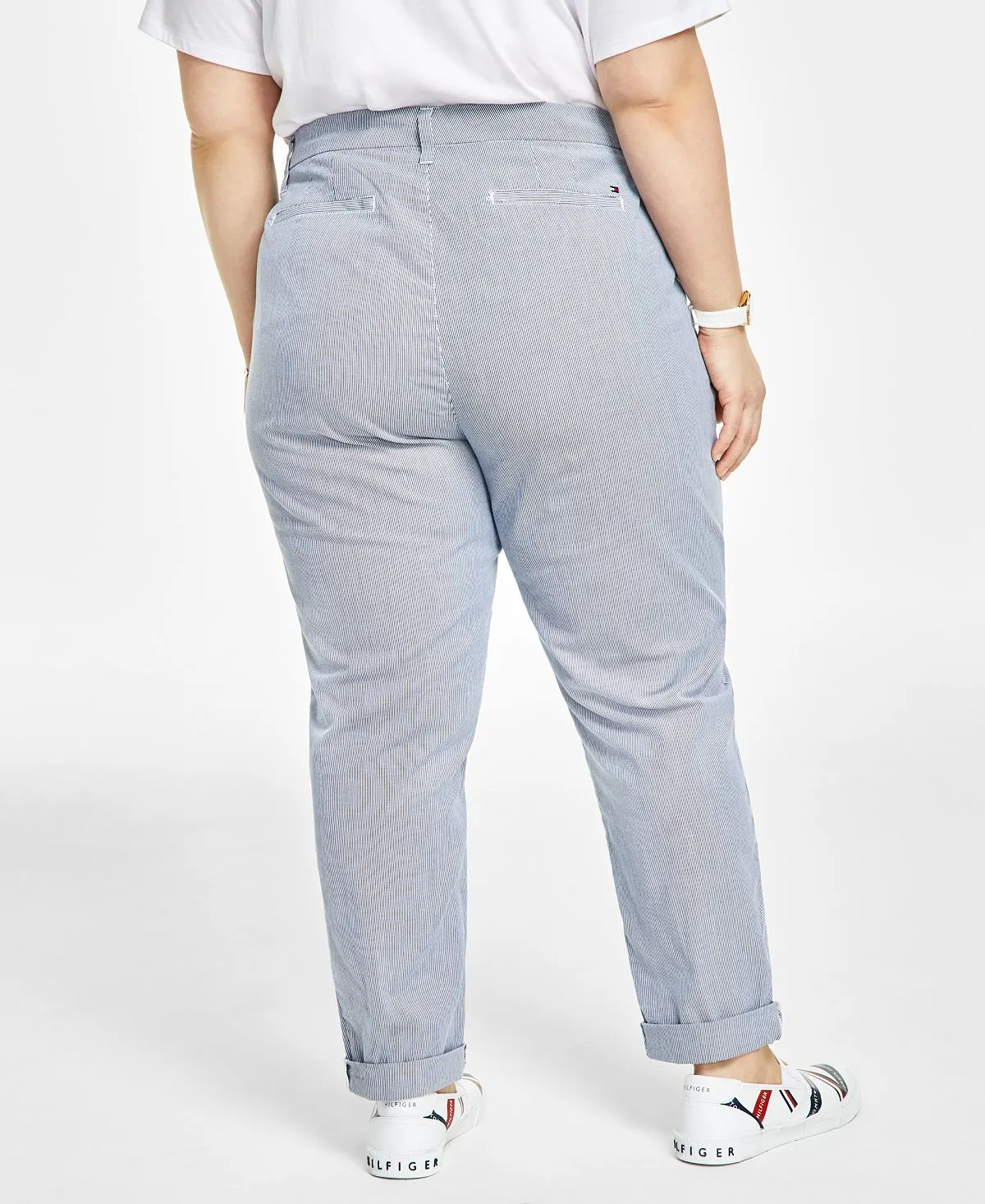 Hampton Plus Size Pinstripe Chinos Tommy Hilfiger