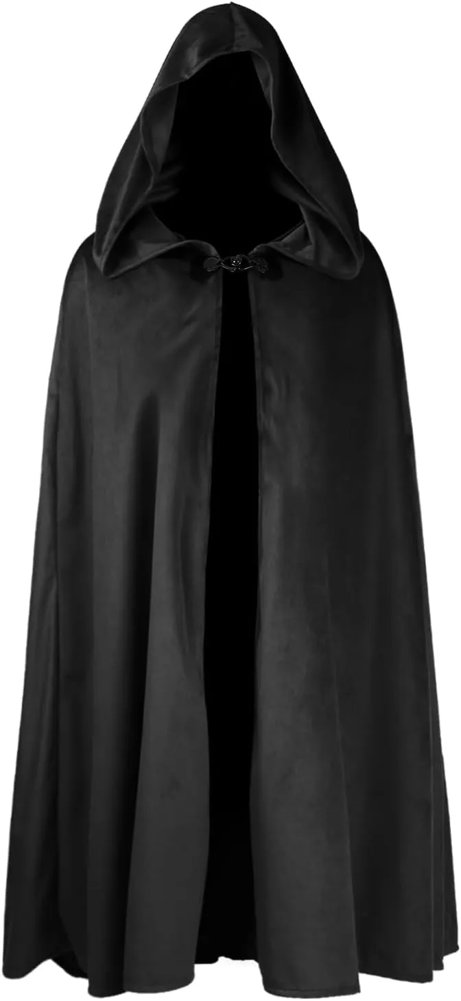 HOMELEX Renaissance Hooded Cape Witch Cloak Medieval for Boys Kids Halloween Costume