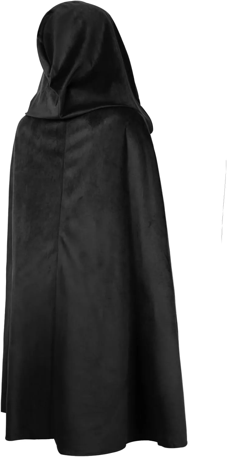HOMELEX Renaissance Hooded Cape Witch Cloak Medieval for Boys Kids Halloween Costume