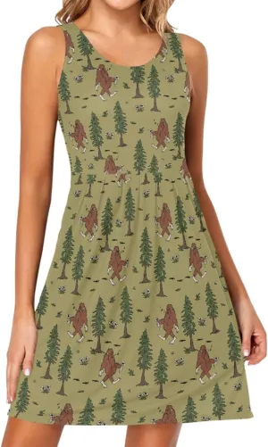 Laprad Women's Summer Dresses Beach Casual Sleeveless Tank Loose Sundress with Pocket