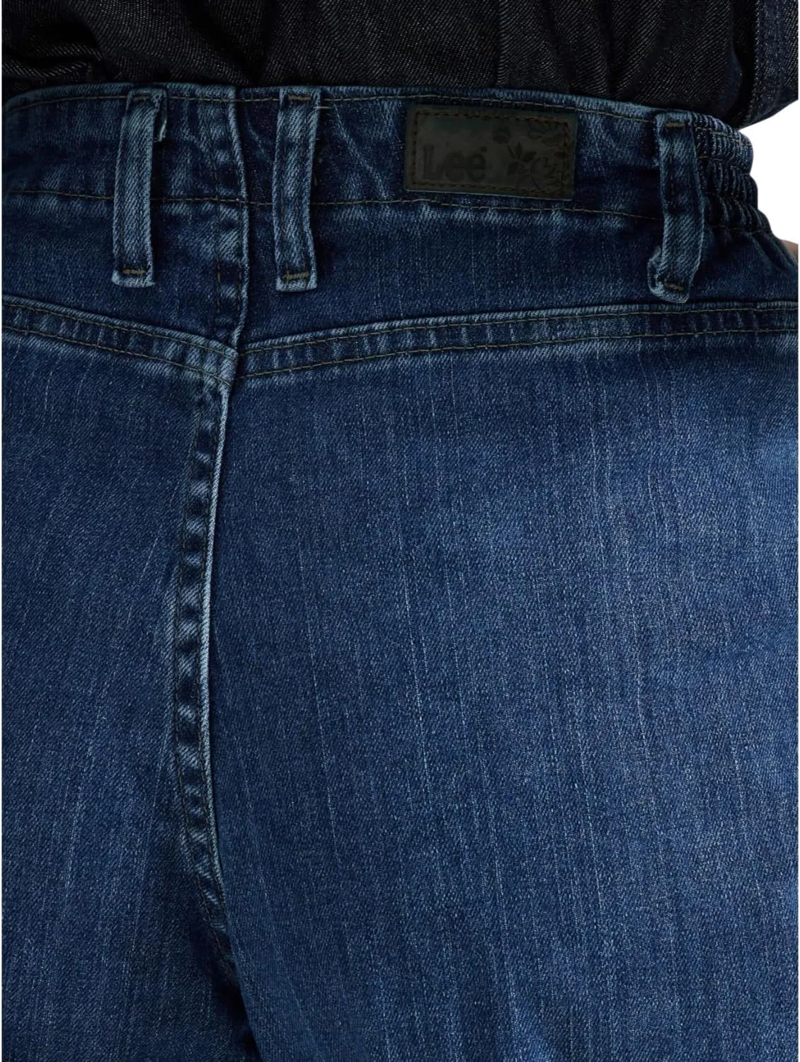 Lee Women's Relaxed Fit Side Elastic Tapered Leg Jean