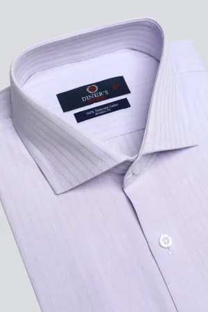 Light Purple Pinstripe Formal Autograph Shirt