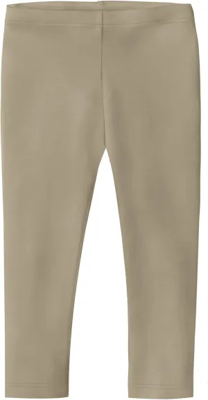 Made in USA Big Girls' Cotton Cropped Capri Legging for Summer, Play and School SPD for Sensitive Skin Sensory Friendly
