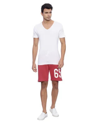 Masculino Latino Red Green Shorts