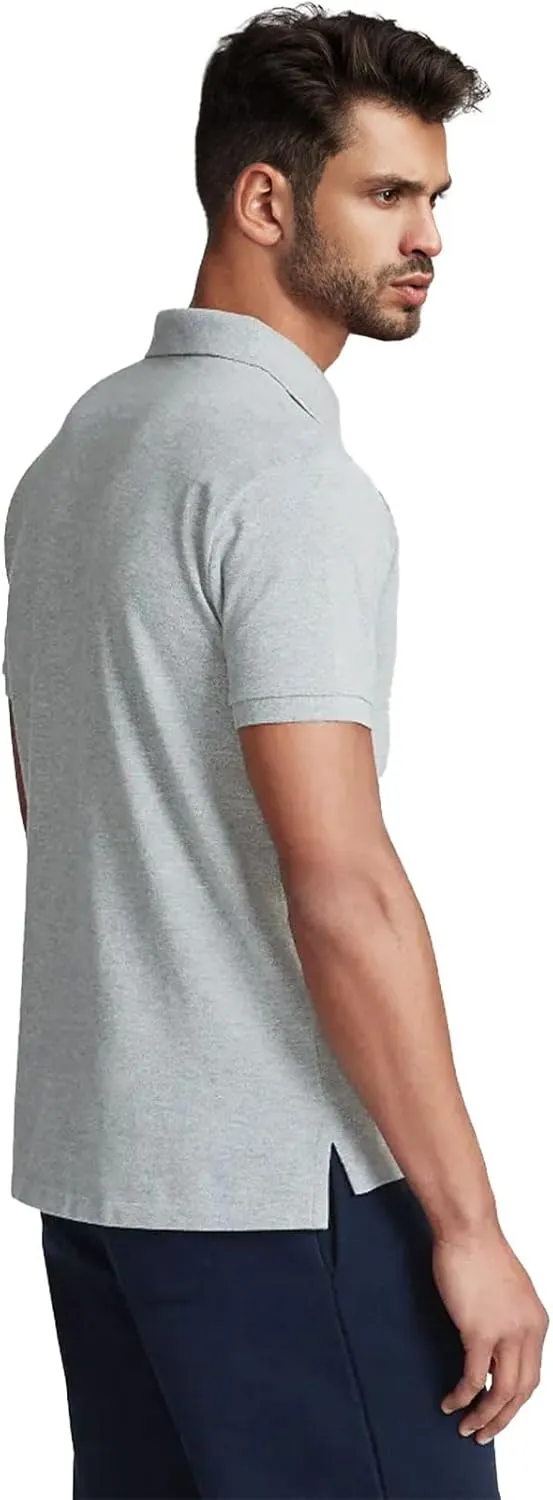 Men's Custom Classic Polo Shirt Short Sleeve for Outdoor Golf Tennis Polo 2 Buttons Tops-Proudly of U.S Polo