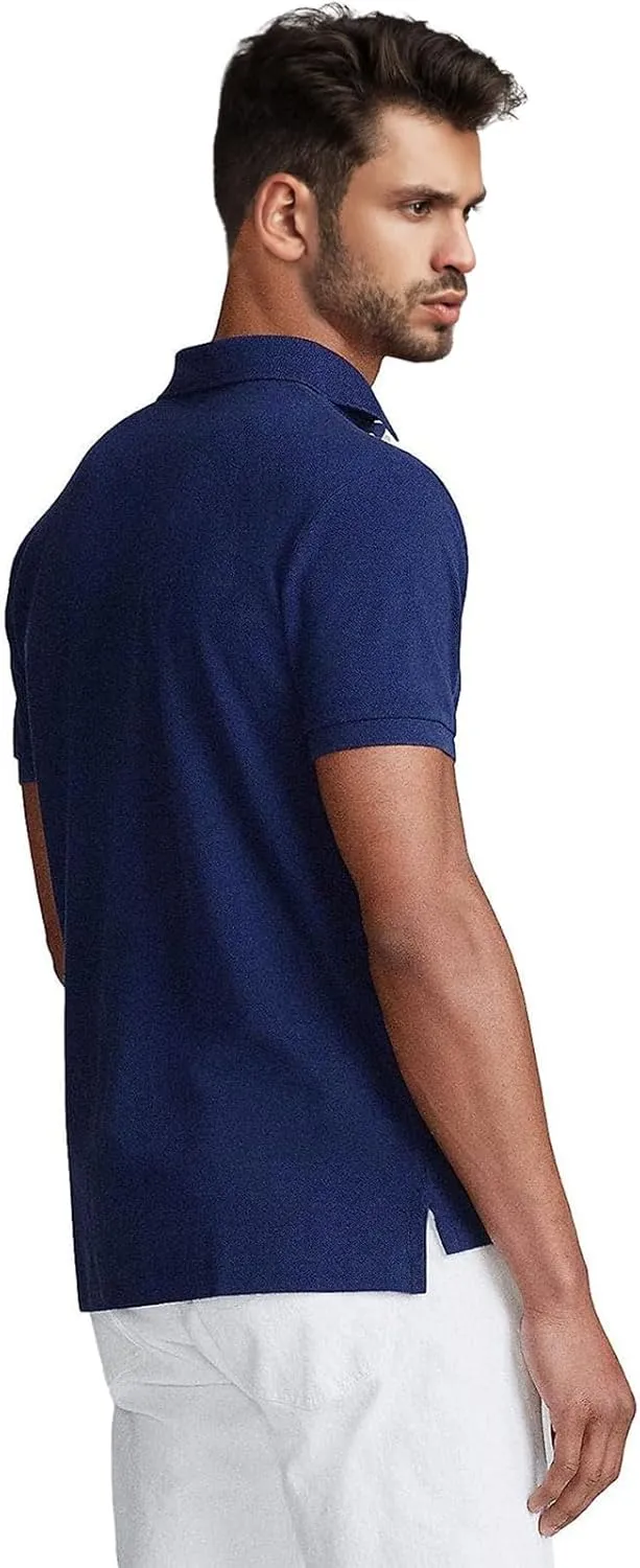 Men's Custom Classic Polo Shirt Short Sleeve for Outdoor Golf Tennis Polo 2 Buttons Tops-Proudly of U.S Polo