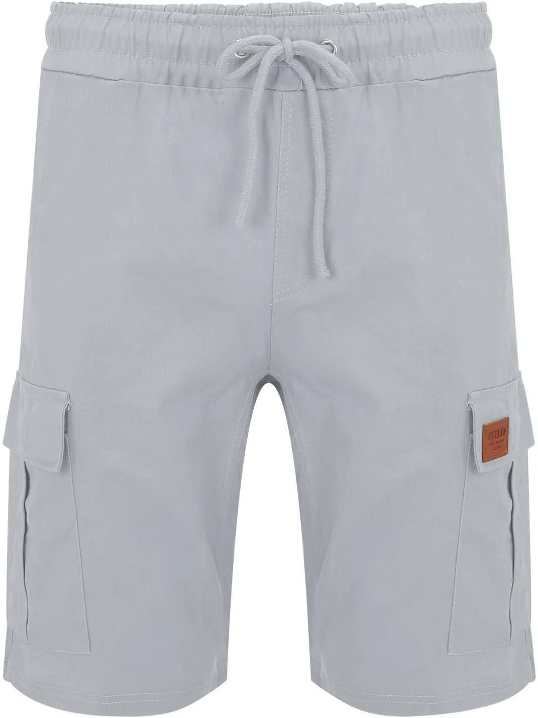 Mens Shorts 7 Inch Slim Fit Cargo Shorts Cotton Work Shorts Multi Pocket Casual Comfort Flex Waistband Shorts