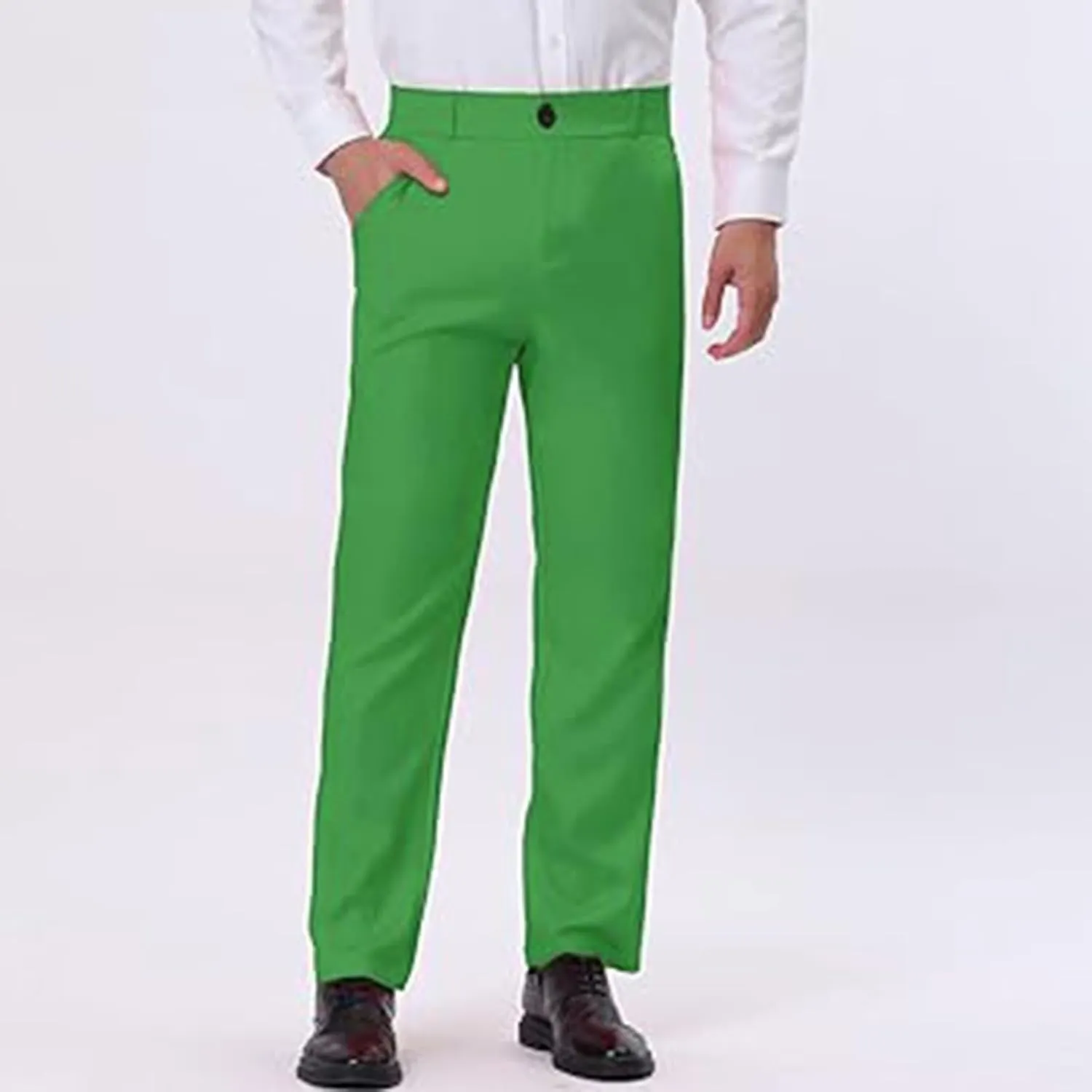 Mens Slim Fit Formal Dress Pants for Office or Events Business Casual Comfortable Tailored Look