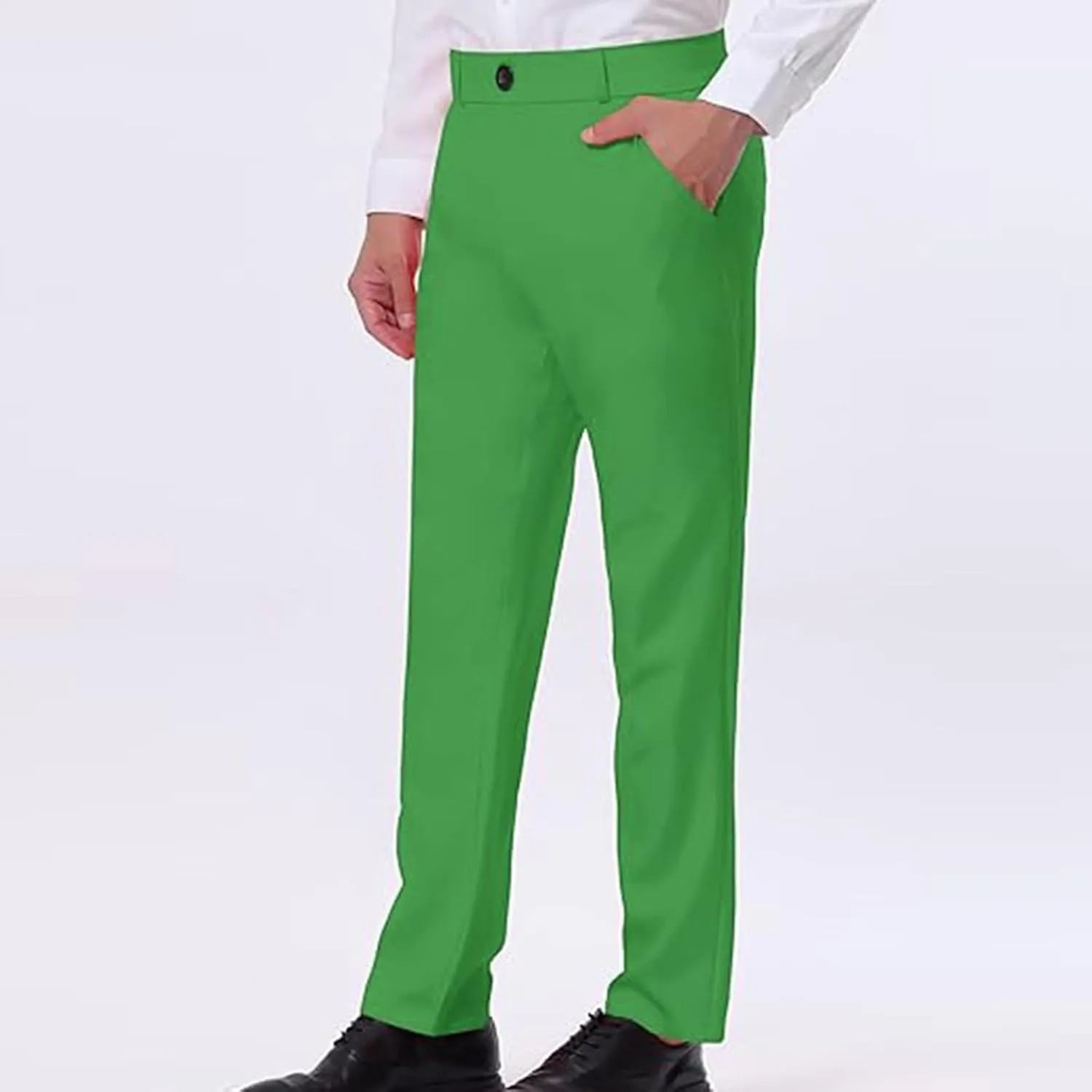 Mens Slim Fit Formal Dress Pants for Office or Events Business Casual Comfortable Tailored Look
