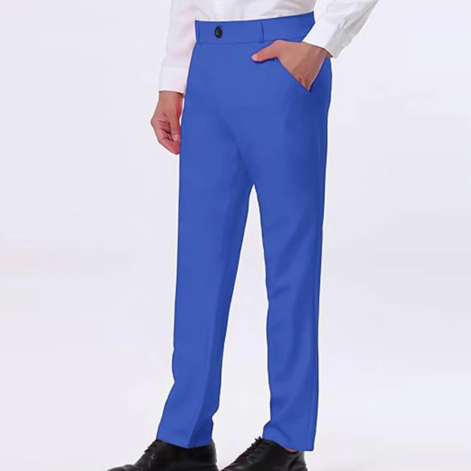 Mens Slim Fit Formal Dress Pants for Office or Events Business Casual Comfortable Tailored Look