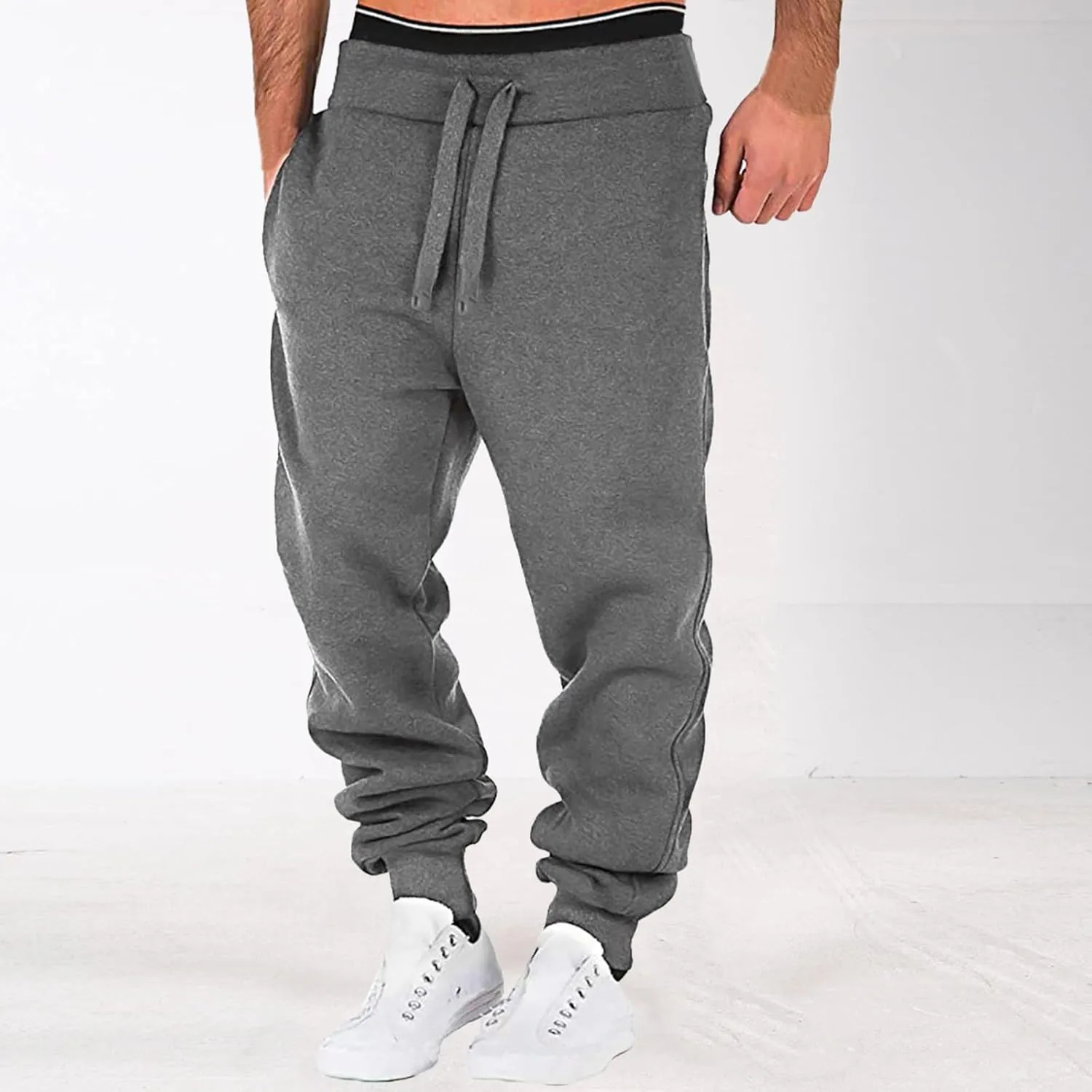 Mens Sweatpants with Pockets Joggers Pants Warm Athletic Track Pants with Pockets Men's Graphic Sweatpants Athletic
