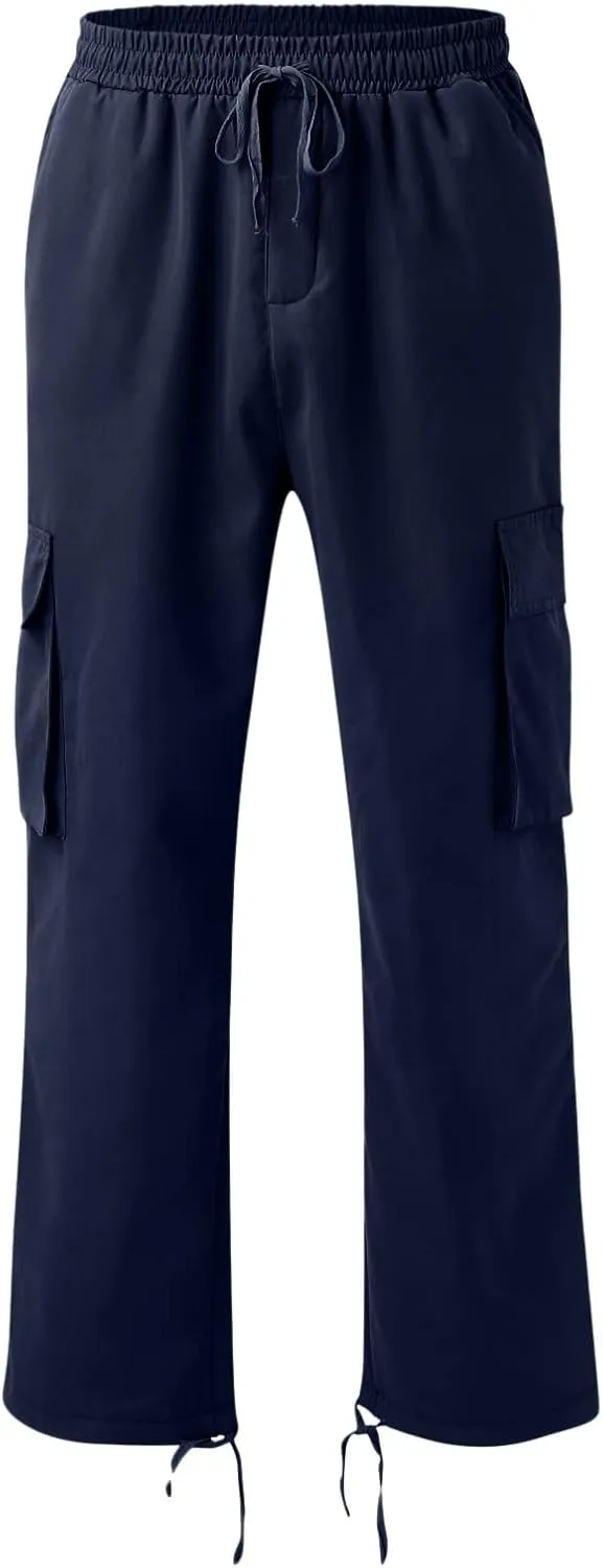 Mens Sweatpants with Pockets with Pockets Fleece Cargo Sweatpants Streetwear Hip Hop Pants Cargo Pants Joggers Casual