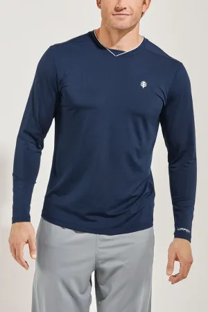 Men's Tiebreaker Long Sleeve Tee | Navy