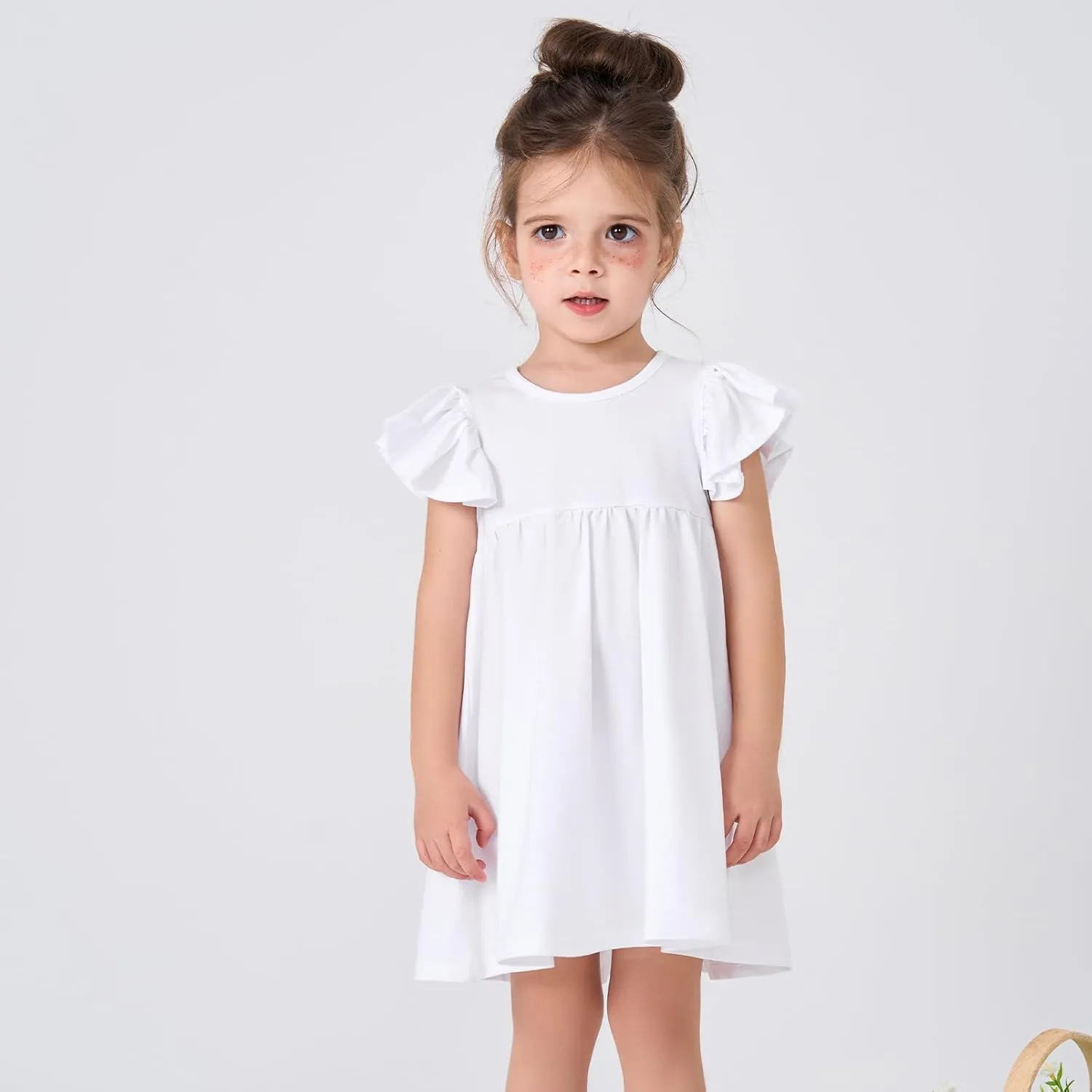 pureborn Toddler Girls Sleeveless Summer Dresses 1-8 Years