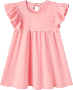 pureborn Toddler Girls Sleeveless Summer Dresses 1-8 Years