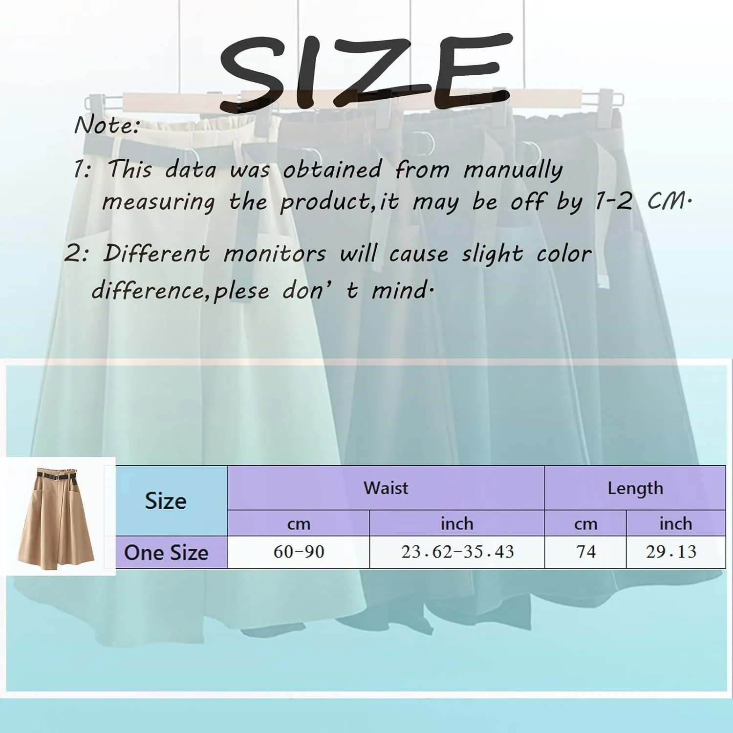 Skirts for Women Trendy Ruffle Layered Pleated Skirts Solid Ankle Length Midi Skirt Elastic Waistband for Women