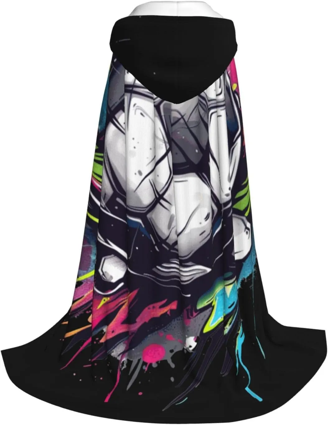 Soccer Halloween Cape For Teenagers, Hooded Cloak Long Cape Costume Cloak For Party Or Cosplay