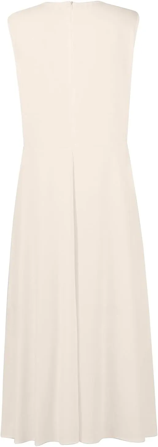 Summer Dresses for Women 2024 Floral Cold Shoulder Sleeve V Neck Holiday Dress Waist Retraction Ruffle Hem Gown Dresses