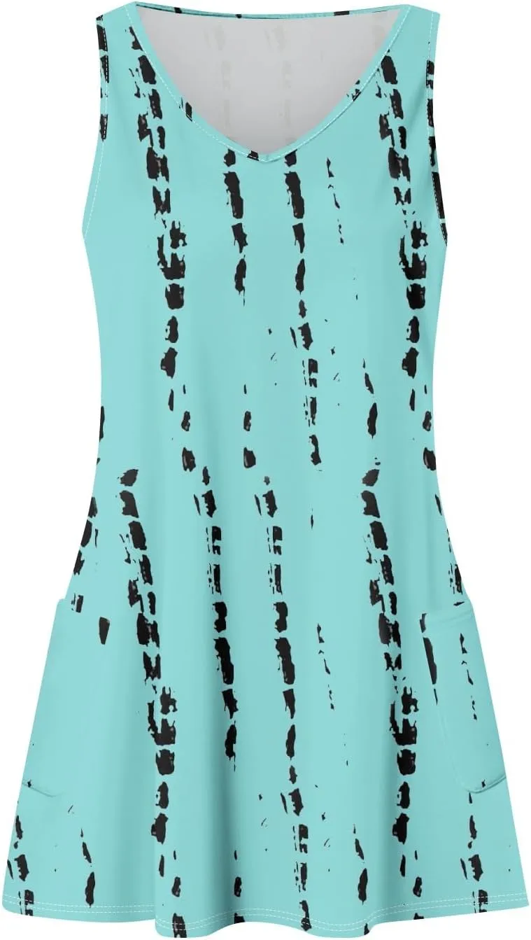 Summer Dresses for Women 2025 Midi Dresses for Women Sleeveless Trendy Summer Loose Flowy Vintage