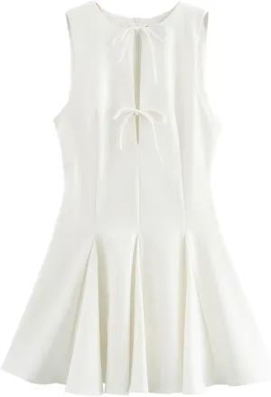 Summer Strapless Mini Dress for Women Ruffles Slim A-line Evening Party Dresses
