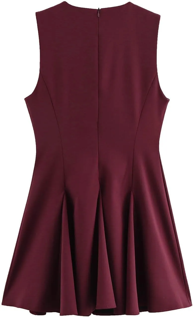Summer Strapless Mini Dress for Women Ruffles Slim A-line Evening Party Dresses