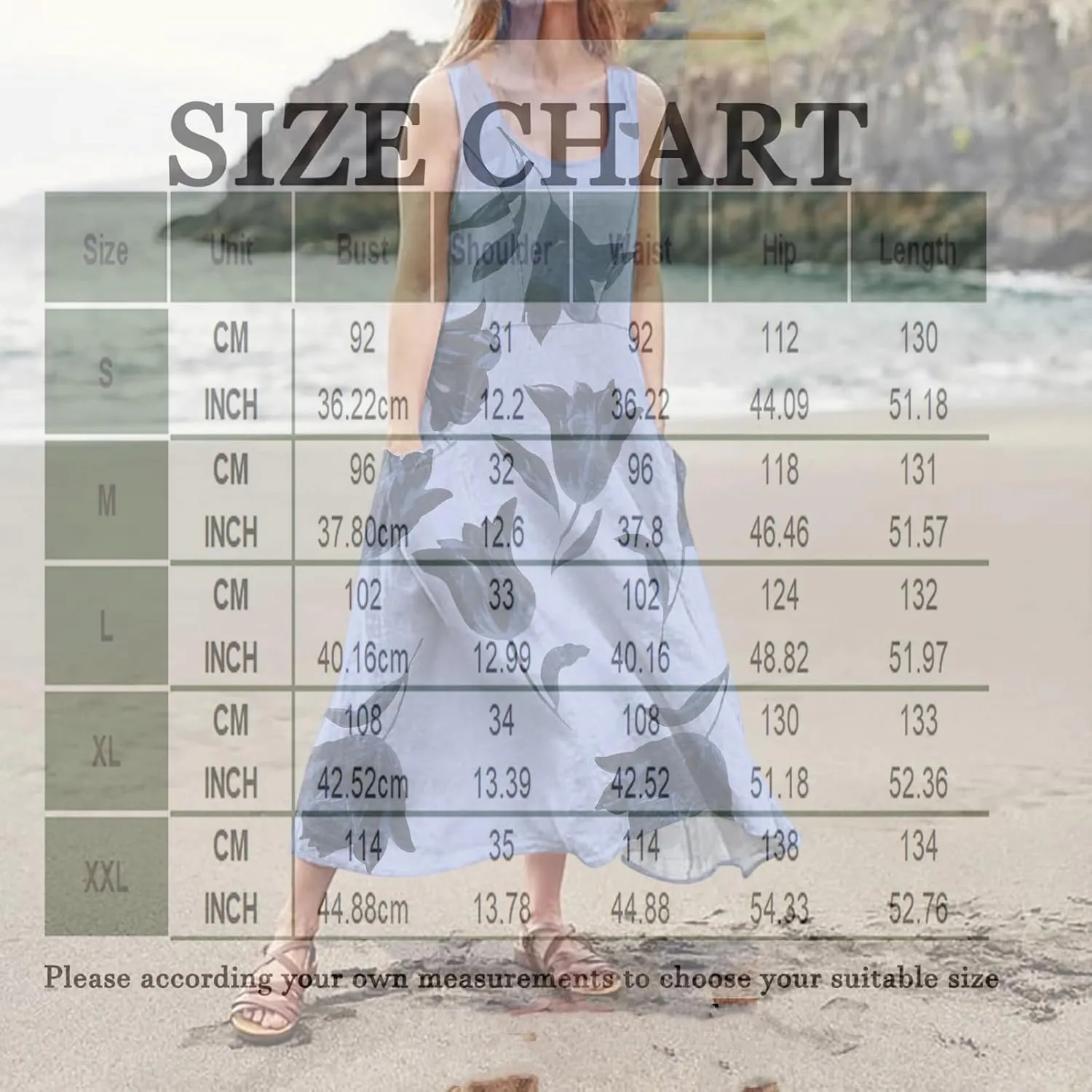 Summer Sundress for Women 2025 Sleeveless Casual Boho Linen Dresses Plus Size Maxi Tank Beach Dress with Pockets