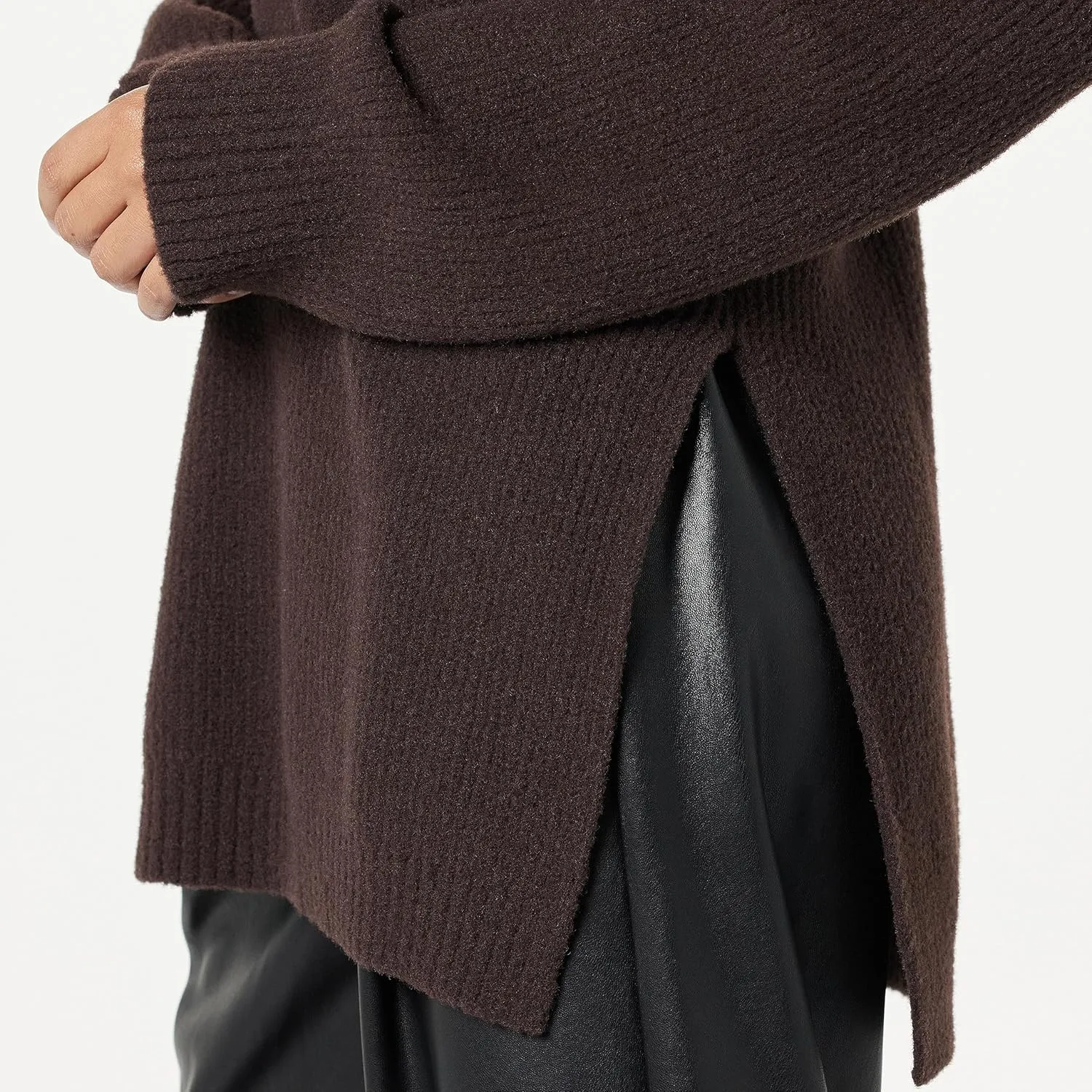 The Drop Women's Grayson Super Soft Drop-Shoulder Turtleneck Sweater