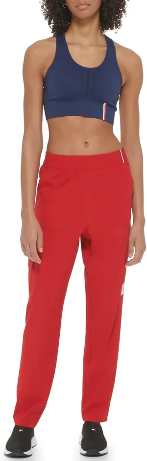 Tommy Hilfiger Women's Relaxed Fit Slant Pockets Luxe Street Active Fabric Cargo Pant
