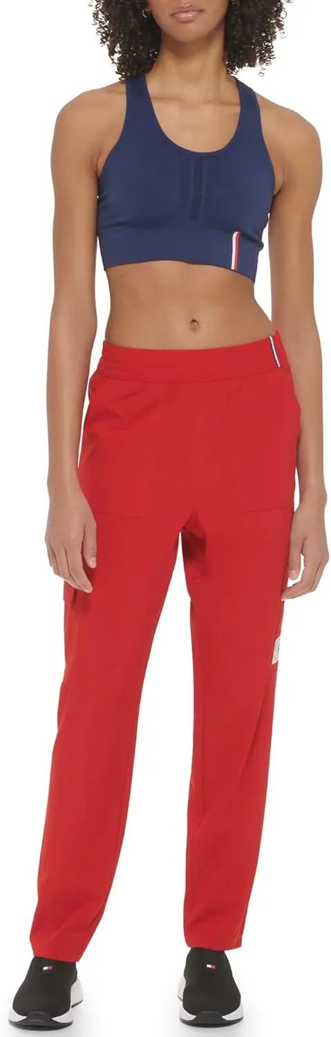 Tommy Hilfiger Women's Relaxed Fit Slant Pockets Luxe Street Active Fabric Cargo Pant