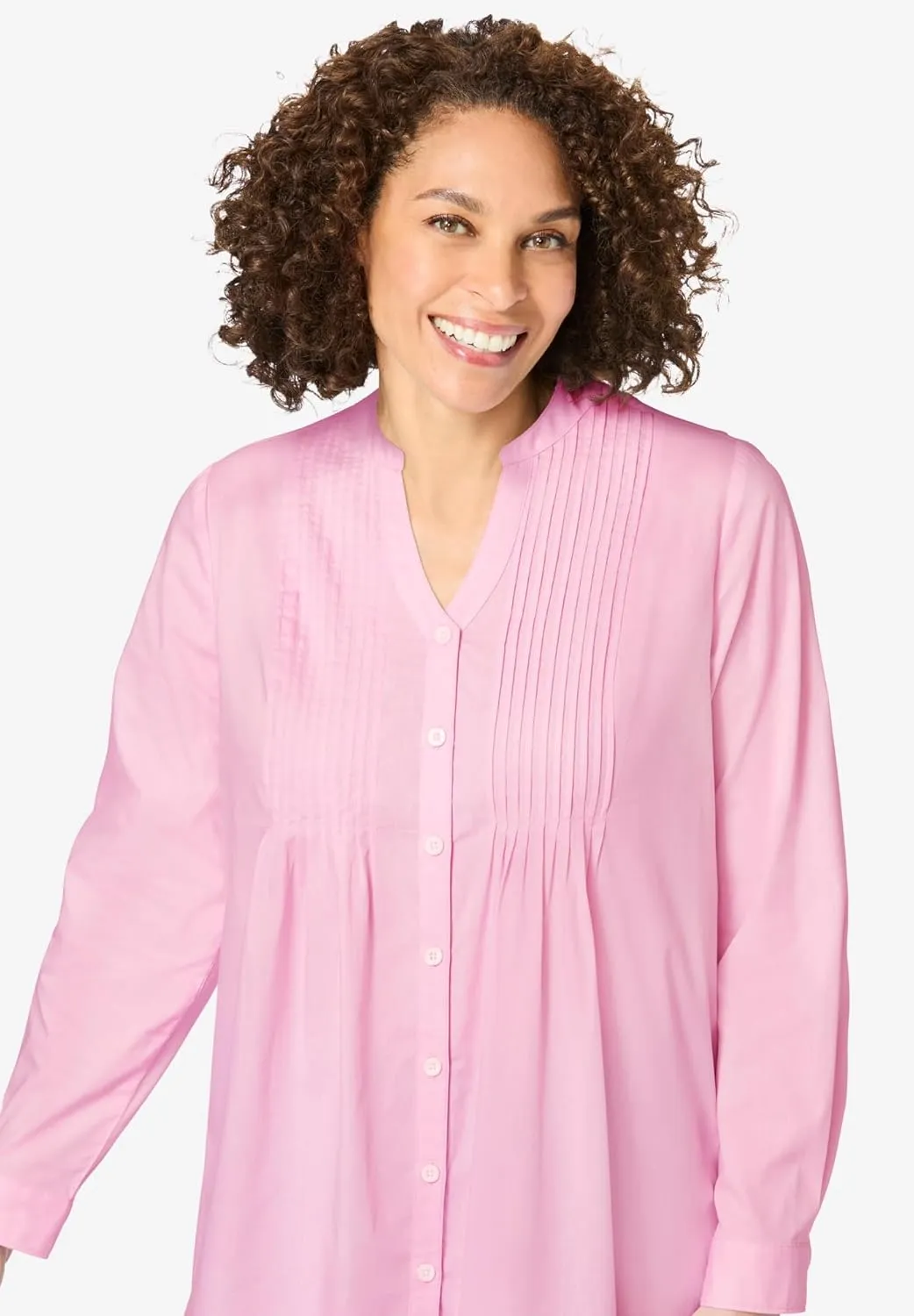Woman Within Plus Size Perfect Pintuck Tunic
