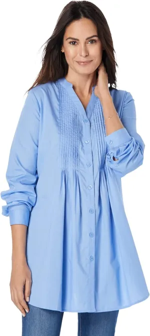 Woman Within Plus Size Perfect Pintuck Tunic